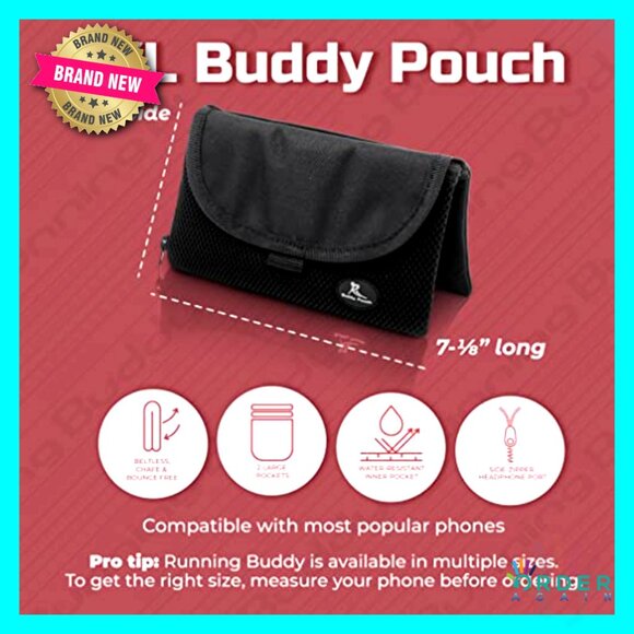 Running Fanny Pack Waist Bag Magnetic Closure Water-Resistant Workout Belt main image 6